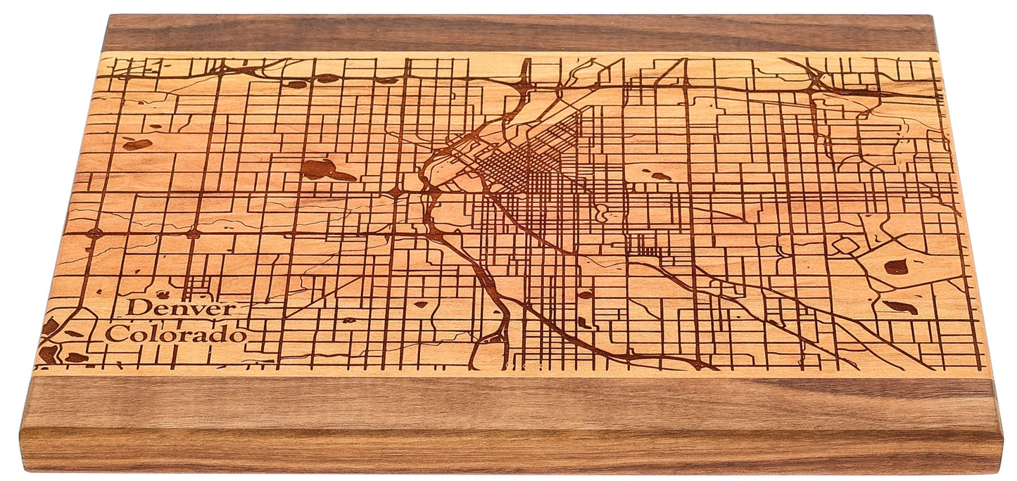 Denver, CO Cherry Cutting Board (9x12)