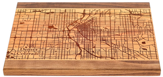 Denver, CO Cherry Cutting Board (9x12)